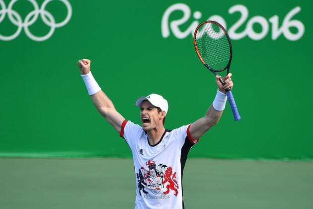 Bilder des Tages - SPORT Andy Murray (GBR) TENNIS : Tournoi olympique - JO 2016 - Rio - 12 08 16 Virginiebouyer panoramic 