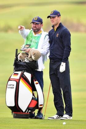 Martin KAYMER (GER) mit seinem Caddy Craig CONELLY, Golf Maenner,men,am 12.08.2016,Olympic Golf Course, Olympische Sommerspiele 2016, vom 05.08. - 21.08.2016 in Rio de Janeiro Brasilien.