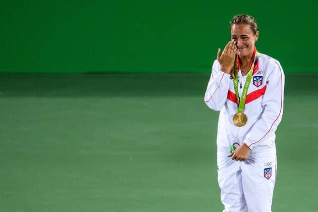 Monica Puig (PUR) bei den olympischen Sommerspiele 2016 am 13.08.2016, Rio de Janeiro Copyright: xSchueler Eibner-Pressefotox EP_JSE
