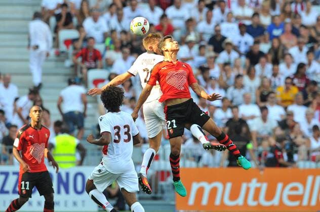 21 Benjamin ANDRE (ren) - Fussball Frankreich, Ligue 1, OGC Nice vs. Stade Rennes - 1 08 2016 FEP Panoramic 
