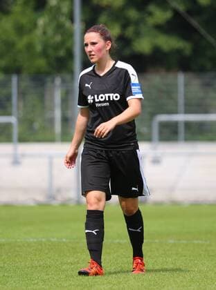 14.08.2016 xcex Deutschland, Frankfurt, Fussball, Frauenfussball, Vorbereitung Allianz Frauen-Bundesliga Saison 2016 2017 Testspiel zwischen dem 1. FFC Frankfurt und der TSG Hoffenheim Isabella Möller (Frankfurt)
