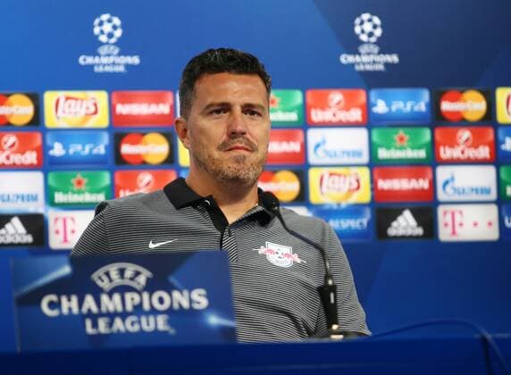 SOCCER - UEFA CL quali, Zagreb vs RBS ZAGREB,CROATIA,15.AUG.16 - SOCCER - UEFA Champions League, qualification, GNK Dinamo Zagreb vs Red Bull Salzburg, preview, press conference PK Pressekonferenz of RBS. Image shows head coach Oscar Garcia (RBS). GEPAxpictures xFelixxRoittner