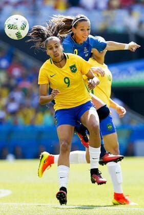 Rio 2016, Fußball, Damen, Brasilien - Schweden Olympics 2016 Football RJ RIO DE JANEIRO, RJ - 16.08.2016: OLYMPICS 2016 FOOTBALL RJ - The Andressa Alves player during the dispute between Brazil (BRA) and Sweden (SWE) the semifinal of the Olympic Women& 39;s Fool Rll Rio Olympics 2016 held at Maracana Stadium in the host city Rio de Janeirohoto: Marco Galvao Fotoarenarena) x1185175x  MarcoxGalv?o