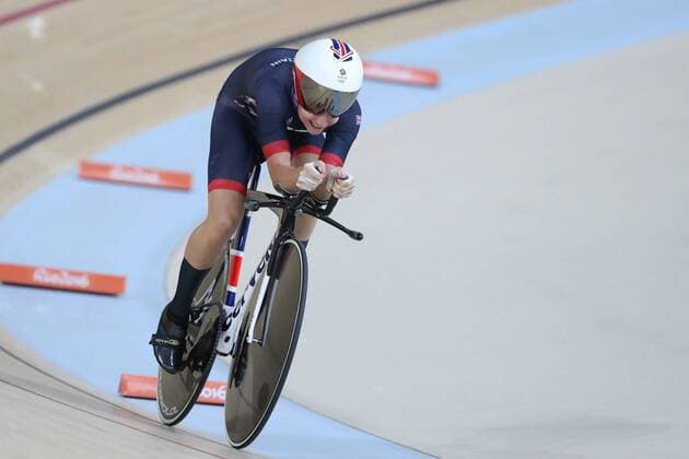 Rio 2016, Bahnrad, Omnium, Laura Trott Olympiasiegerin Laura Trott (GBR) Omnium Damen Bahnrad Olympische Spiele 2016 in Rio de Janeiro - 16 08 2016 Panoramic Pitch 
