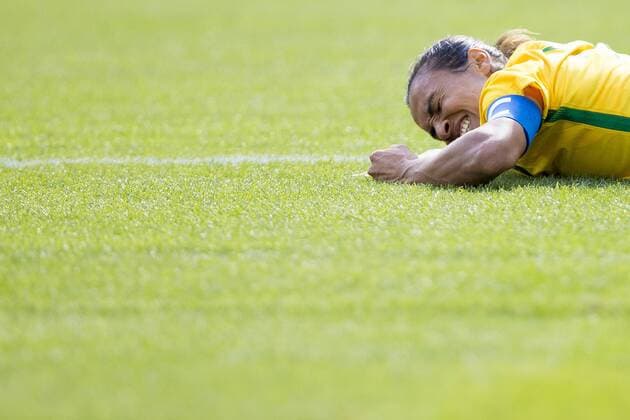 Bilder des Tages - SPORT Rio 2016, Fußball, Damen, Schweden zieht ins Finale ein Olympics 2016 Football RJ RIO DE JANEIRO, RJ - 16.08.2016: OLYMPICS 2016 FOOTBALL RJ - Martha player during the dispute between Brazil (BRA) and Sweden (SWE) the semifinal of the Olympic Women& 39;stball Rll Rio Olympics 2016 held at Maracana Stadium in the host city Rio de Jan. (Photo: Marco Galvao Fotoaotoarena) x1185306x  MarcoxGalv?o