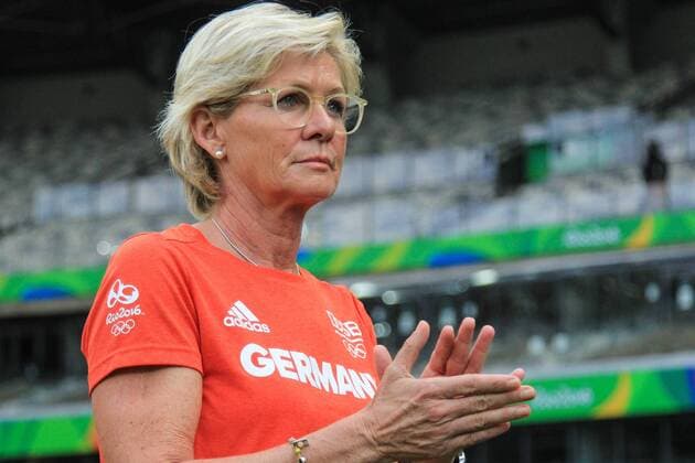 Rio 2016, Fußball, Damen, Deutschland - Kanada Olympics 2016 Football BH BELO HORIZONTE, MG - 16.08.2016: OLYMPICS 2016 FOOTBALL BH - Silvia Neid, Germany coach during the match between Canada (CAN) vs Germany (GER), the semi-finals of the Olympic Football Female, the Olympics 2016 held in Mineirao Stadium in the host city Belo Horizonte, MG. (Photo: Dudu Macedo Fotoarena) x1185426x  DuduxMacedo