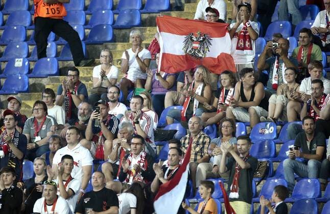 Champions League play off - GNK Dinamo vs FC Red Bull Salzburg 16.08.2016., Zagreb, Croatia - First leg of UEFA Champions League play off at Maksimir stadium between GNK Dinamo and FC Red Bull Salzburg. Fans.  SanjinxStrukic PIXSELL