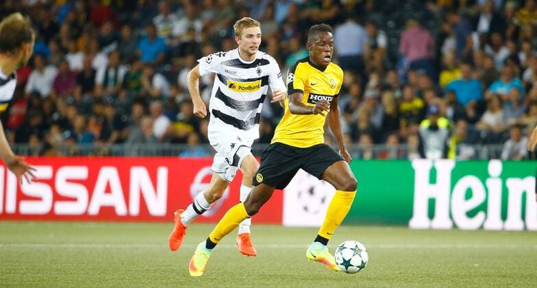 16.08.2016 Stade de Suisse Bern , SCHWEIZ , Saison 2016 2017 Herren Fussball UEFA Champions League Quali Hinspiel BSC Young Boys Bern - Borussia Mönchengladbach Denis Zakaria (Young Boys) 