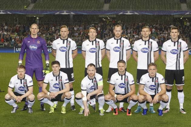 17.08.2016. Aviva Stadium, Dublin, Ireland. UEFA Champions League 2016-17 Play-Off. Dundalk v Legia Warsaw. Dundalk team to face Legia Warsaw. xAshleyxCahillx  ActionPlus11776329