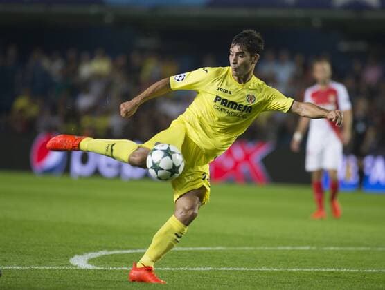 First leg of the Champions League preliminary round between FC Villarreal and AS Monaco. In this picture, Trigueros. xCARMExRIPOLLESx 