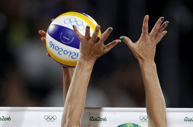 Olympics 2016 Beach volleyball Beachvolleyball RIO DE JANEIRO, RJ - 18.08.2016: OLYMPICS 2016 BEACH VOLLEYBALL - Agatha during match validates the gold medal between the double Laura Ludwig Kira Walkenhorst (GER) and Agatha Bednarczuk Rippel Barbara Seixas de Freitas (BRA) in the Rio Olympics Beach Volleyball 2016 held at the Beach Volleyball Arena on Beach Copacabana. NOT AVAILABLE FOR LICENSING IN CHINA (Photo: Rodolfo Buhrer La Imagem Fotoarena) x1187680x  RodolfoxBuhrer