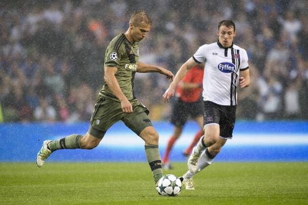 August 17, 2016 - Dublin, Ireland - Igor Lewczuk of Legia controls the ball during the UEFA Champions League Play-Offs 1st leg between Dundalk FC and Legia Warsaw at Aviva Stadium in Dublin, Ireland on August 17, 2016 Dundalk v Legia Warsaw: UEFA Champions League  - ZUMAn230