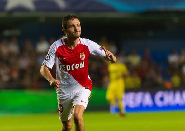 August 17, 2016 - Villarreal, Castellon, Spain - Bernardo Silva of AS Monaco celebrates his goal during the UEFA Champions league first leg play-off football match between Villarreal CF and AS Monaco at the Madrigal stadium in Vila-real on August 17, 2016. Villarreal v Monaco: UEFA Champions League  - ZUMAn230