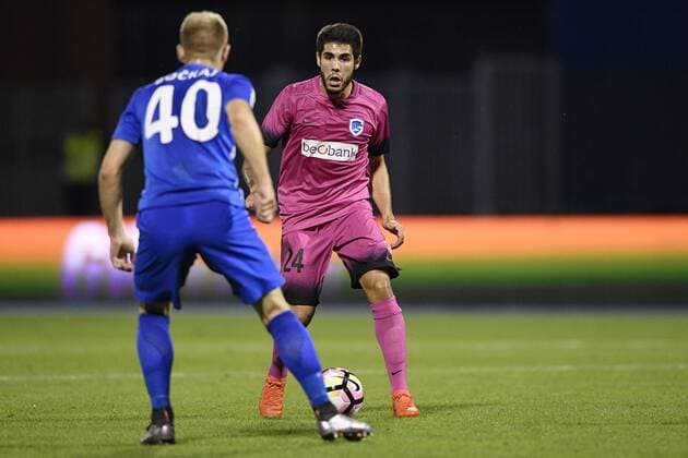 Genk s Alejandro Pozuelo pictured in action during the first leg match of the playoff round between Croatian team Lokomotiva Zagreb and Belgian first league soccer team KRC Genk in the Europa League competition, on Thursday 18 August 2016, in Zagreb, Croatia. YORICKxJANSENS  x04913798x