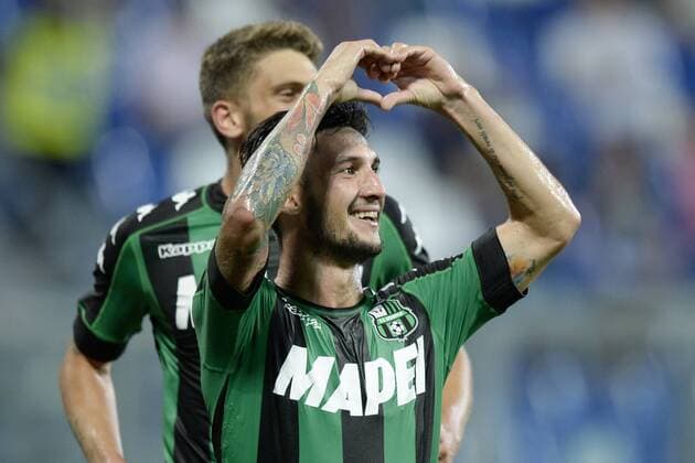 Fußball, EL Quali, Sassuolo Calcio - Roter Stern Belgrad Db Reggio Emilia 18 08 2016 - Europa League Sassuolo-Roter Stern Matteo Politano 