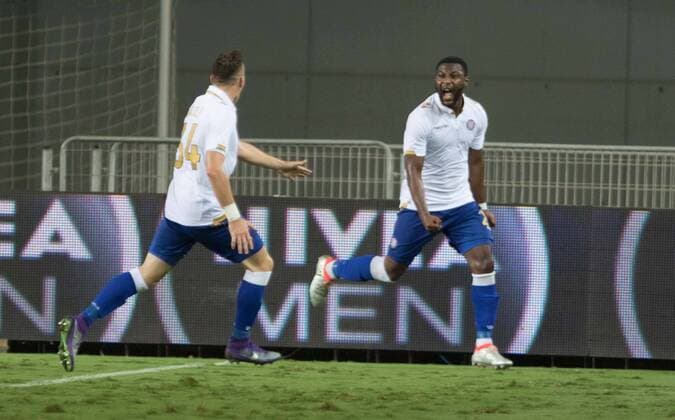 Fußball, EL Quali, Maccabi Tel Aviv - Hajduk Split Maccabi Tel Aviv hosted Hajduk Split in the first leg of the Europa League Playoff Round at the Netanya Stadium and came away with a 2:1 victory 