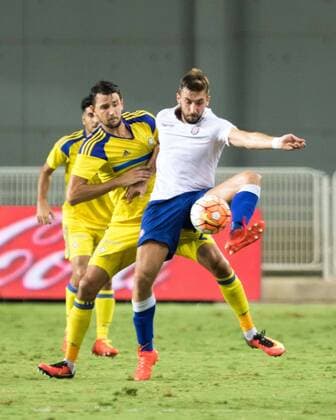 Fußball, EL Quali, Maccabi Tel Aviv - Hajduk Split Maccabi Tel Aviv hosted Hajduk Split in the first leg of the Europa League Playoff Round at the Netanya Stadium and came away with a 2:1 victory 