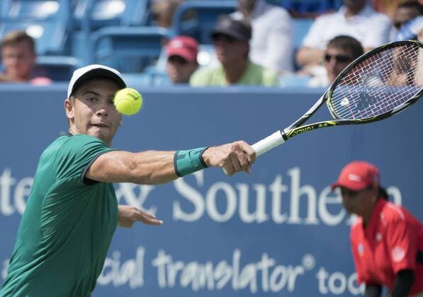 August 18,2016: Borna Coric (CRO) defeated Rafael Nadal (ESP) 6-1, 6-3, at the Western & Southern Open being played at Lindner Family Tennis Center in Mason, Ohio. Â© Tennisclix CSM TENNIS 2016: Western & Southern Open Aug. 16 - ZUMAc04_