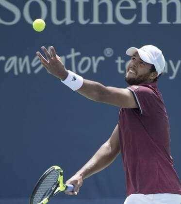 August 18,2016: Jo-Wilfried Tsonga (FRA) loses to Borna Coric (CRO) 6-3, 7-6, at the Western & Southern Open being played at Lindner Family Tennis Center in Mason, Ohio. Tennisclix CSM TENNIS 2016: Western & Southern Open Aug. 16 - ZUMAc04_