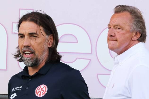 MARTIN SCHMIDT, HARALD STRUTZ MAINZ 05-ROT WEISS ERFURT TESTSPIEL MAINZ 
