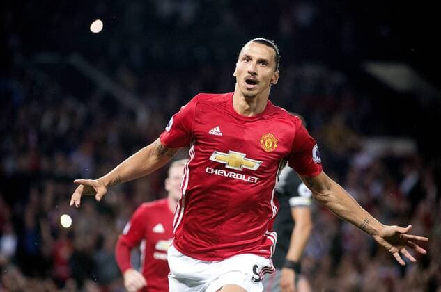 160819 Manchester Uniteds Zlatan Ibrahimovic FOOTBALL i Premier League Manchester United ManU and FC Southampton 19 august 2016 i Manchester.  Copyright: NiklasxLarsson BB160819NL039