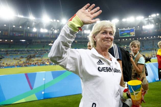 Rio 2016, Fußball, Damen, Deutschland ist Olympiasieger Olympics 2016 Football RJ RIO DE JANEIRO, RJ - 19.08.2016: OLYMPICS 2016 FOOTBALL RJ - Celebration of winning the gold medal of the German seleca during the dispute between Germany (GER) and Sweden (SWE) by the end of the Olympic Women& 39;s Foot Rll Rio Olympics 2016 held at Maracana Stadium in the host city Rio de Janeiro. (Photo: Marco Galvão Fotoarena) x1190696x  MarcoxGalvão