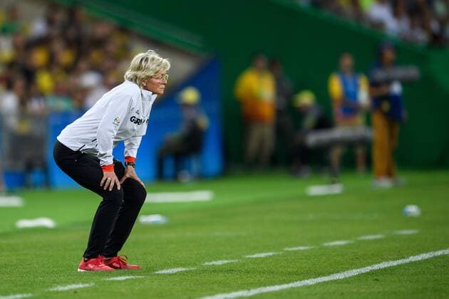Rio 2016, Fußball, Damen, Deutschland ist Olympiasieger Trainerin Silvia Neid (GER) im Finale bei den olympischen Sommerspiele 2016 am 19.08.2016, Rio de Janeiro Copyright: xSchülerx xEibner-Pressefotox EP_jse