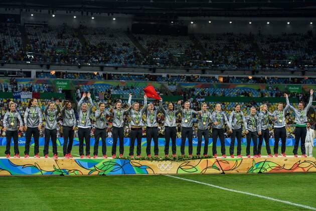 Rio 2016, Fußball, Damen, Deutschland ist Olympiasieger im Finale bei den olympischen Sommerspiele 2016 am 19.08.2016, Rio de Janeiro Copyright: xSchülerx xEibner-Pressefotox EP_jse