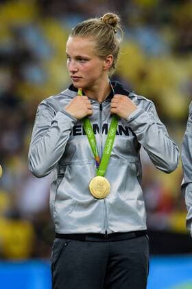 Rio 2016, Fußball, Damen, Deutschland ist Olympiasieger Tabea Kemme (GER 12) im Finale bei den olympischen Sommerspiele 2016 am 19.08.2016, Rio de Janeiro Copyright: xSchülerx xEibner-Pressefotox EP_jse
