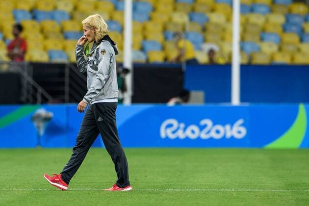 Rio 2016, Fußball, Damen, Deutschland ist Olympiasieger Saskia Bartusiak (GER 3) im Finale bei den olympischen Sommerspiele 2016 am 19.08.2016, Rio de Janeiro Copyright: xSchülerx xEibner-Pressefotox EP_jse