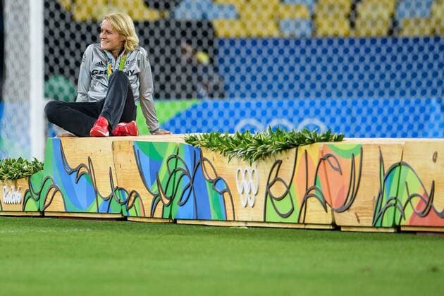 Rio 2016, Fußball, Damen, Deutschland ist Olympiasieger Saskia Bartusiak (GER 3) im Finale bei den olympischen Sommerspiele 2016 am 19.08.2016, Rio de Janeiro Copyright: xSchülerx xEibner-Pressefotox EP_jse