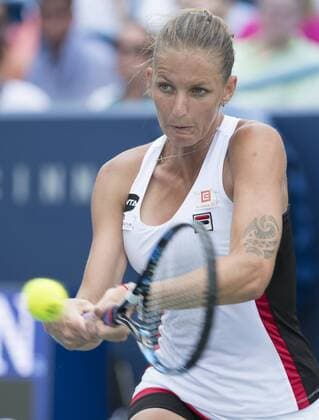 August 20, 2016: Karolina Pliskova (CZE) defeated Garbine Muguruza (ESP) 6-1, 6-3, at the Western & Southern Open being played at Lindner Family Tennis Center in Mason, Ohio. Â© Tennisclix CSM TENNIS 2016: Western & Southern Open Aug. 16 - ZUMAc04_