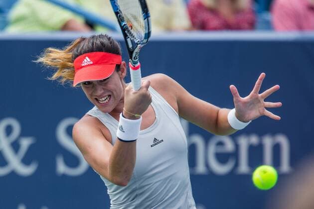 August 20, 2016 - Mason, Ohio, USA - Garbine Muguruza (ESP) in action during Saturday s semifinal round of the Western and Southern Open at the Lindner Family Tennis Center, Mason, Oh. Tennis 2016 - Western And Southern Open - Day 8 - ZUMAs304