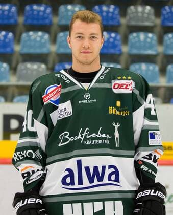 Eishockey, Porträttermin Bietigheim Steelers Bietigheim, Eishockey Bietigheim Steelers Fototermin: Michael Fink ( Steelers)
