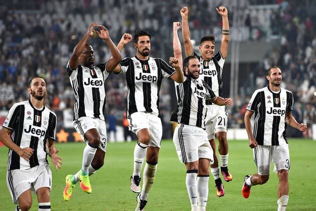 Mg Torino 20 08 2016 - campionato di calcio serie A Juventus-Fiorentina foto MatteoxGribaudi Image esultanza Juventus 