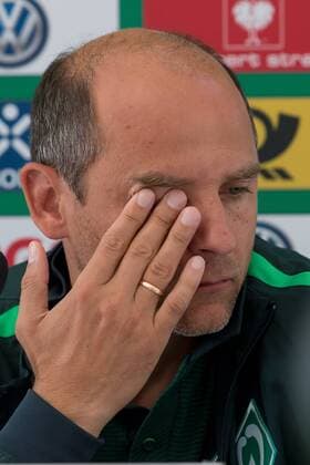 Lotte, Germany , DFB-Pokal 1. Runde, SF Lotte - SV Werder Bremen, 2:1, Pressekonferenz nach dem Spiel, Trainer Viktor Skripnik (Bremen) ( DeFodi001