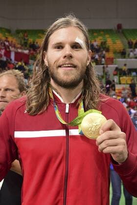 HANSEN Mikkel (Den) medaile d or HANDBALL : Danemark vs France - Finale - JO 2016 RIO - 21 08 2016 JBAutissier Panoramic 