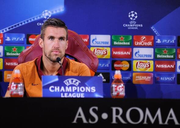FuÃŸball, CL Quali, AS Rom - PK 22.08.2016. Rome, Italy, Champions League. Pre-game press conference PK Pressekonferenz Kevin Strootman xACTIVAxFOTOx  ActionPlus11779405