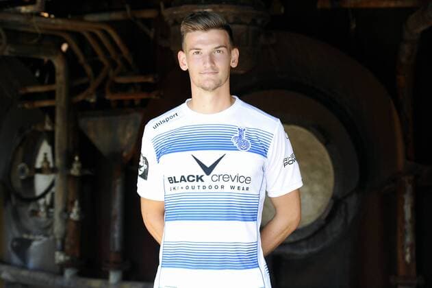 Fußball, 3 Liga, MSV Duisburg Portraettermin Porträt: Fußball, GER, 3.Liga, Porträttermin 2016 2017, MSV Duisburg, Thomas Blomeyer (MSV). Einzelbild, Portrait, Porträt.