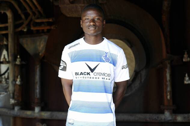 Fußball, 3 Liga, MSV Duisburg Portraettermin Porträt: Fußball, GER, 3.Liga, Porträttermin 2016 2017, MSV Duisburg, Mohamed Cisse (MSV). Einzelbild, Portrait, Porträt.