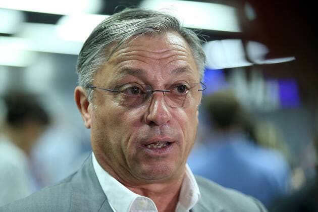 Fußball, CL Quali, Dinamo Zagreb - Abflug nach Salzburg GNK Dinamo leaving on UEFA Champions League play-off game Head coach of GNK Dinamo Zlatko Kranjcar leaving on second leg of UEFA Champions League play-off game against Red Bull Salzburg on Zagreb airport, August 23, 2016 .  GoranxStanzl PIXSELL