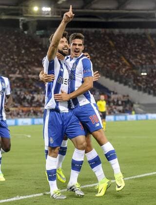August 23, 2016 - Rome, Italy - Felipe of Porto celebrates scoring his side first goal during the match between FC Porto v AS Rome UEFA Champions League playoff match in Rome, Italy, on August 23, 2016. AS Roma v Porto: UEFA Champions League  - ZUMAn230