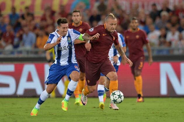 Radja Nainggolan Roma, Andre Silva PORTO Qualifikation Champions League, AS Roma - Porto Foto AntoniettaxBaldassarre Insidefoto AntoxBaldassarre