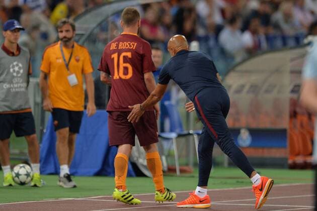 Daniele De Rossi , Luciano Spalletti. Qualifikation Champions League, AS Roma - Porto Foto AntoniettaxBaldassarre Insidefoto AntoxBaldassarre