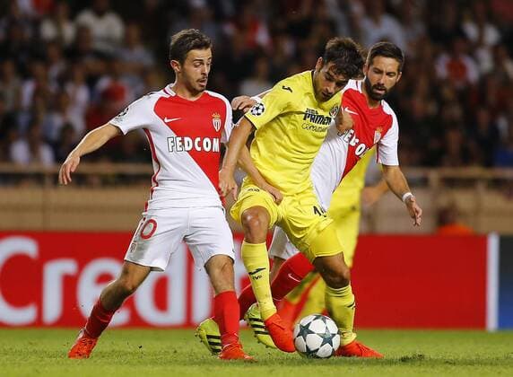 Manu Trigueros y Silva. Second leg of the Champions League preliminary round between Monaco and Villarreal. In this picture, Manu Trigueros and Silva. xAngelxRiverox 