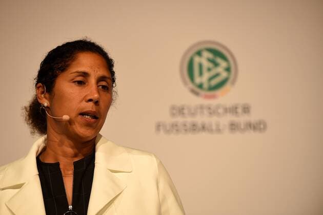 24.08.2016 Deutschland, Frankfurt Deutscher Fussballbund (DFB) Steffi Jones übernimmt das Amt der DFB-Frauen-Bundestrainerin