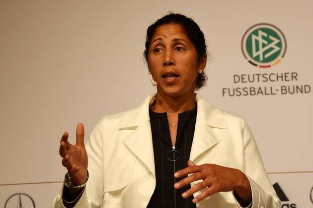 24.08.2016 Deutschland, Frankfurt Deutscher Fussballbund (DFB) Steffi Jones übernimmt das Amt der DFB-Frauen-Bundestrainerin