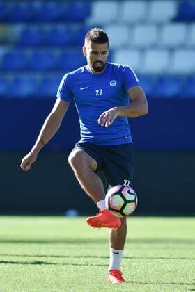 Milan Baros of Liberec during a training prior to the fourth qualifying round of the Europa League match Slovan Liberec vs AEK Larnaka in Liberec, Czech Republic, August 24, 2016. (CTKxPhoto RadekxPetrasek) CTKPhotoP201608240794001  PER 8