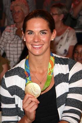 Kira Walkenhorst, die Beachvolleyballerin und Olympiasiegerin zu Gast in der M.Lanz Talkshow am 24.08.2016 (ZDF) in Hamburg M.Lanz (ZDF) Talkshow am 24.08.2016 in Hamburg 