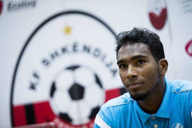 Gent s Renato Neto pictured during the press conference PK Pressekonferenz of Belgian first league soccer team KAA Gent, Wednesday 24 August 2016, in Skopje, Macedonia. Tomorrow Gent is playing the return leg of the playoff round in the Europa League competition against Macedonia s Shkendija. First leg ended on a 2-1 result in Belgium. JASPERxJACOBS  x04918066x